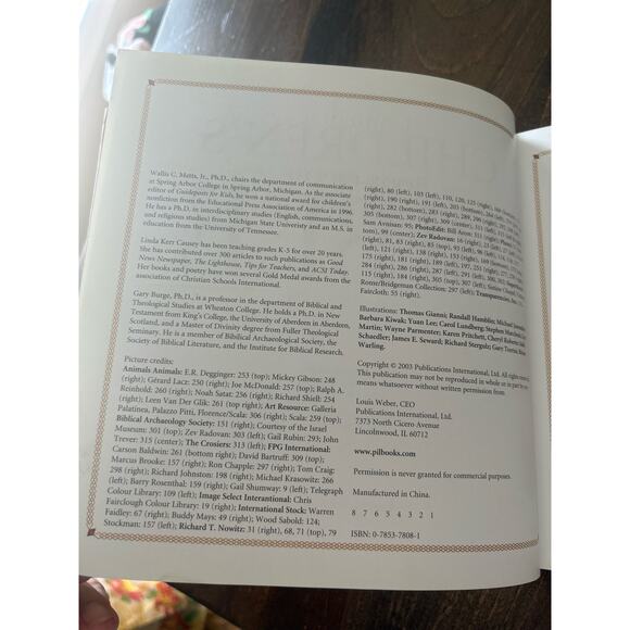 Children's Book Of The Bible Gary M Burge Linda Kerr Causey Wally Metts Hardback - Picture 7 of 7